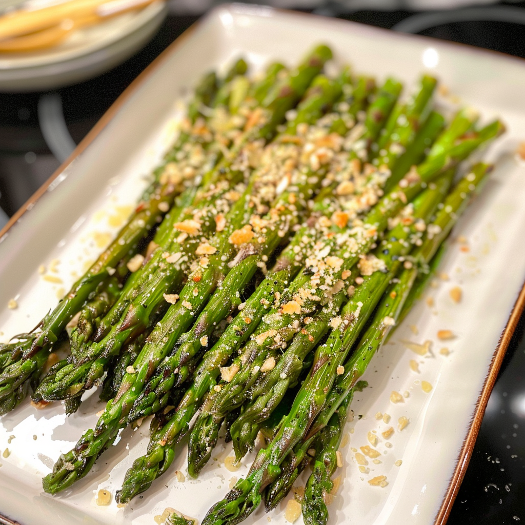 Garlic Parmesan Asparagus Recipe: 5-Ingredient Effortless & Easy Side Dish