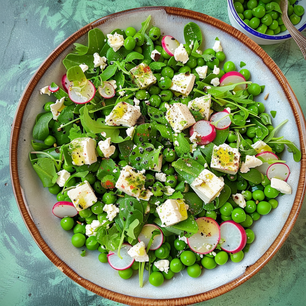 Pea and Feta Salad Recipe: 10-Minute Effortless & Perfectly Fresh