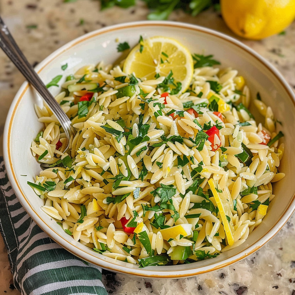 Lemon Orzo Salad Recipe: 30-Minute Effortless & Perfectly Zesty Side Dish