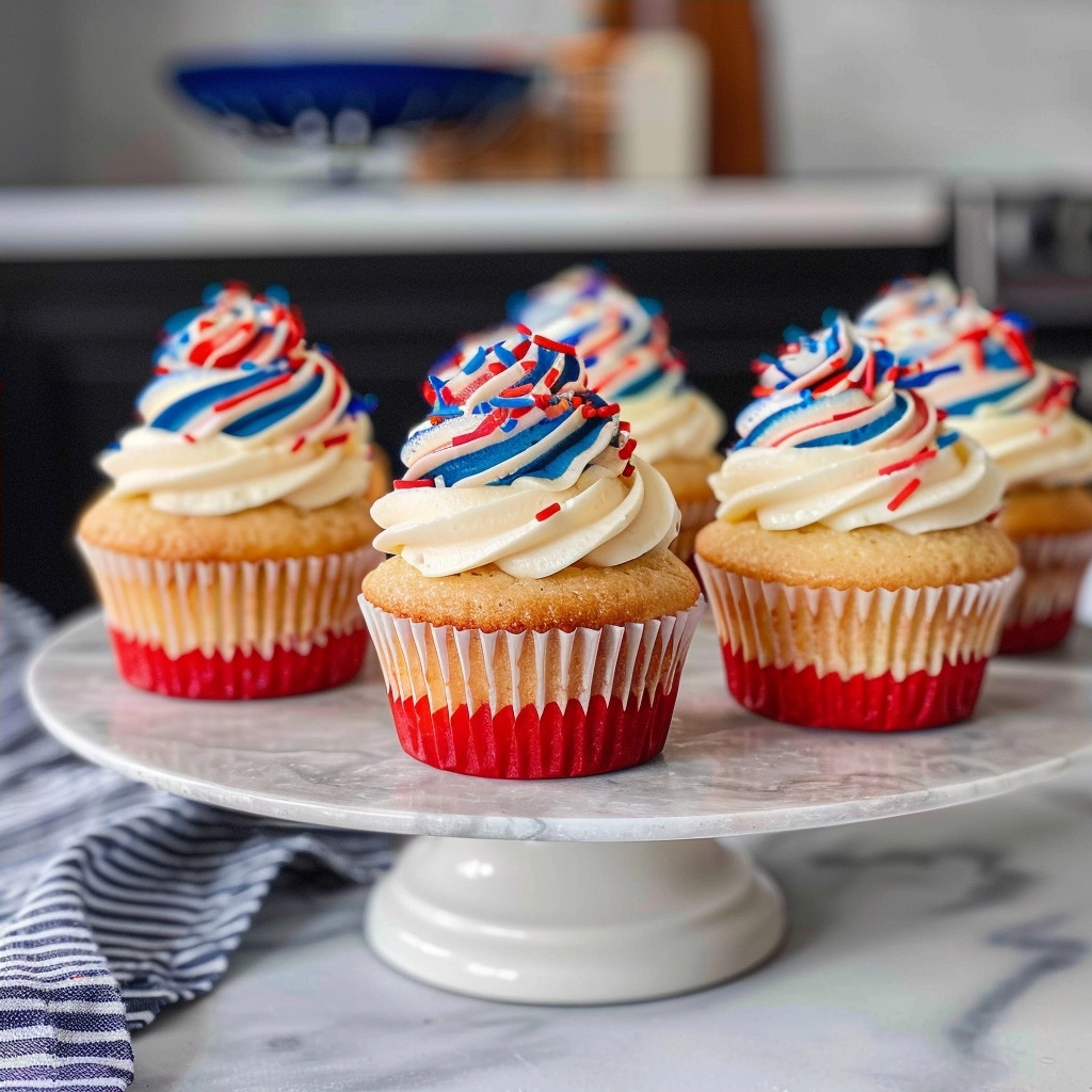 4th of July Cupcakes Recipe: Easy Foolproof & Perfectly Moist Patriotic Dessert