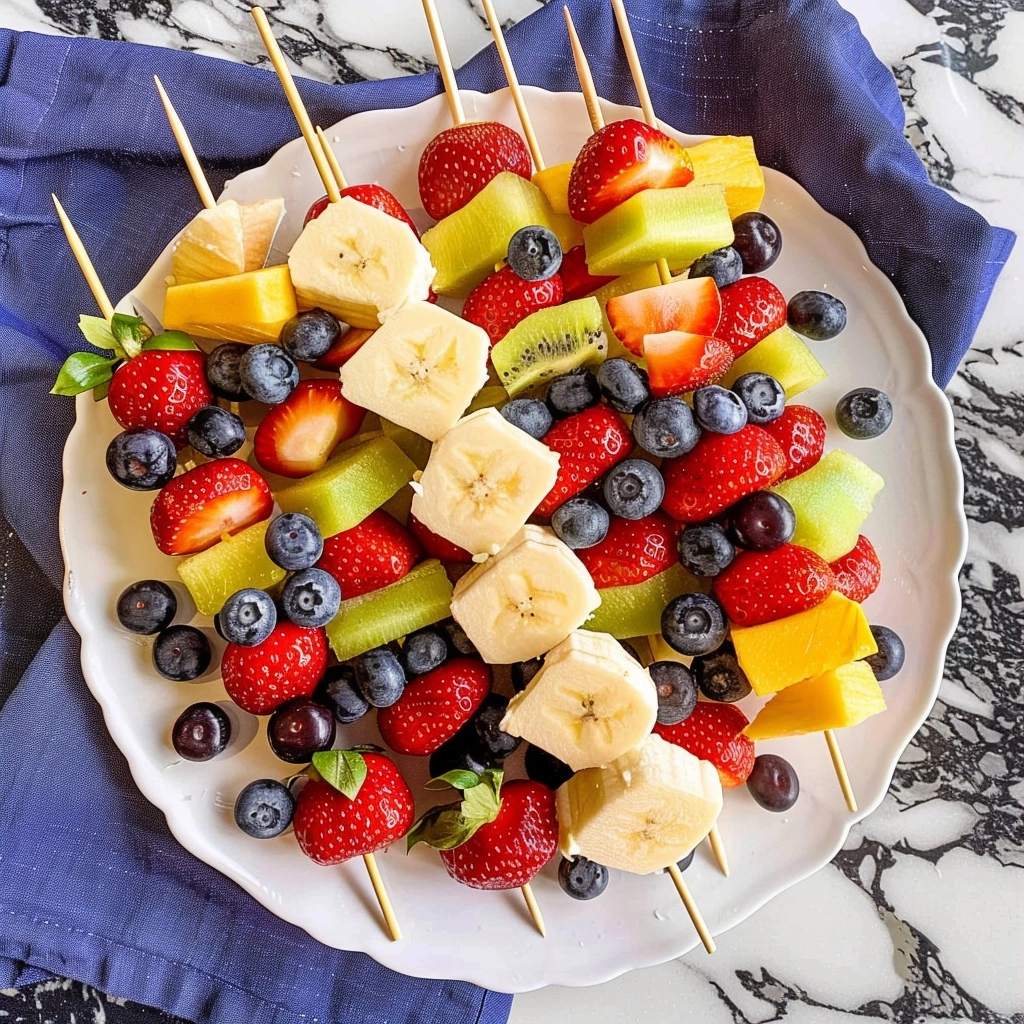 4th of July Fruit Kabobs Recipe: 5-Ingredient Foolproof & Perfectly Patriotic