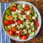 Tomato Cucumber Mozzarella Salad Recipe: 10-Minute Classic & Effortless Summer Side