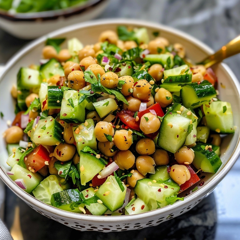 Chickpea Cucumber Salad Recipe: 15-Minute Foolproof & Incredibly Fresh